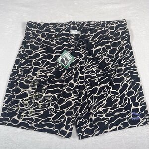 New $50 Puma Shorts Men's Black Panther All‎ Over Print Fleece Cotton Size XXL